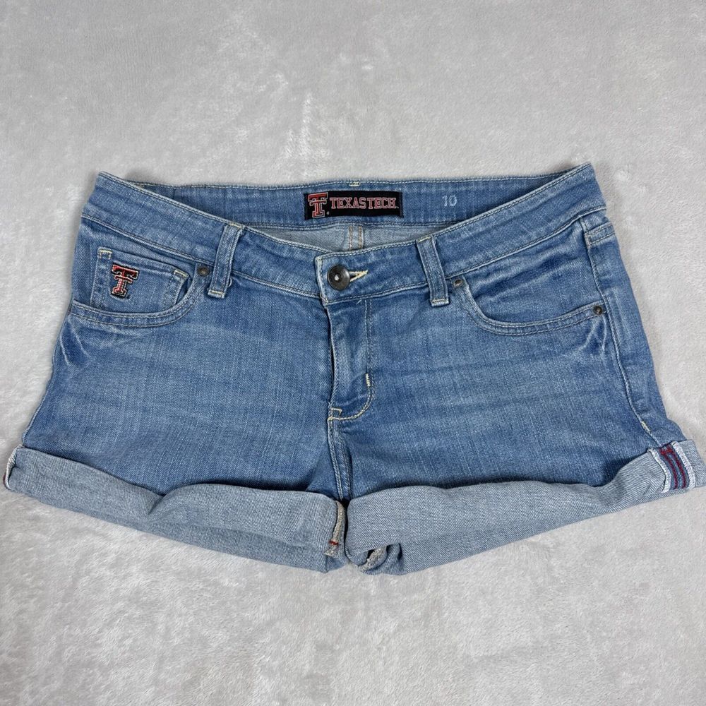 Texas Tech Women's Denim Shorts‎ Size 10 Red Raiders